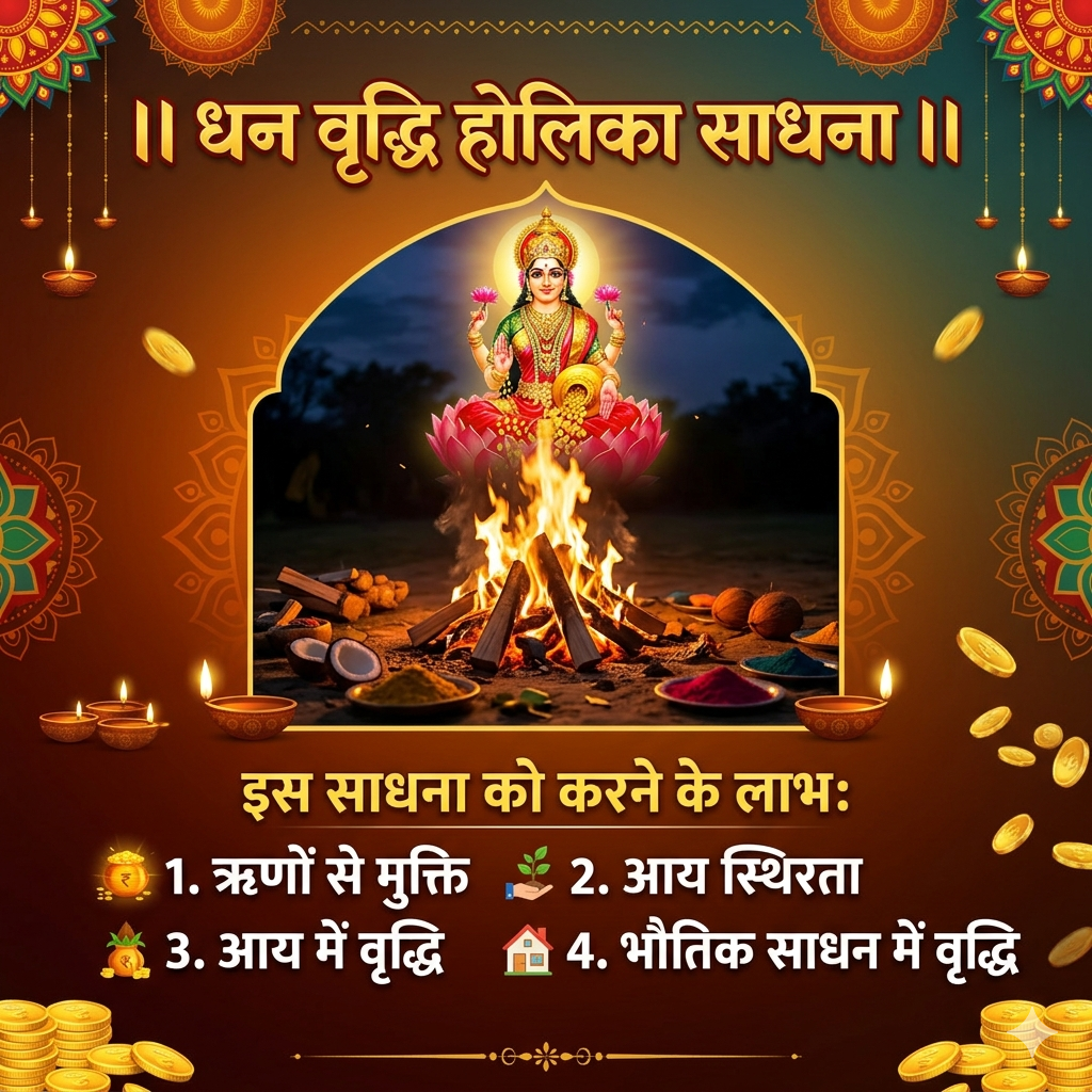 धन वृद्धि होलिका साधना(Wealth increase holika sadhna)