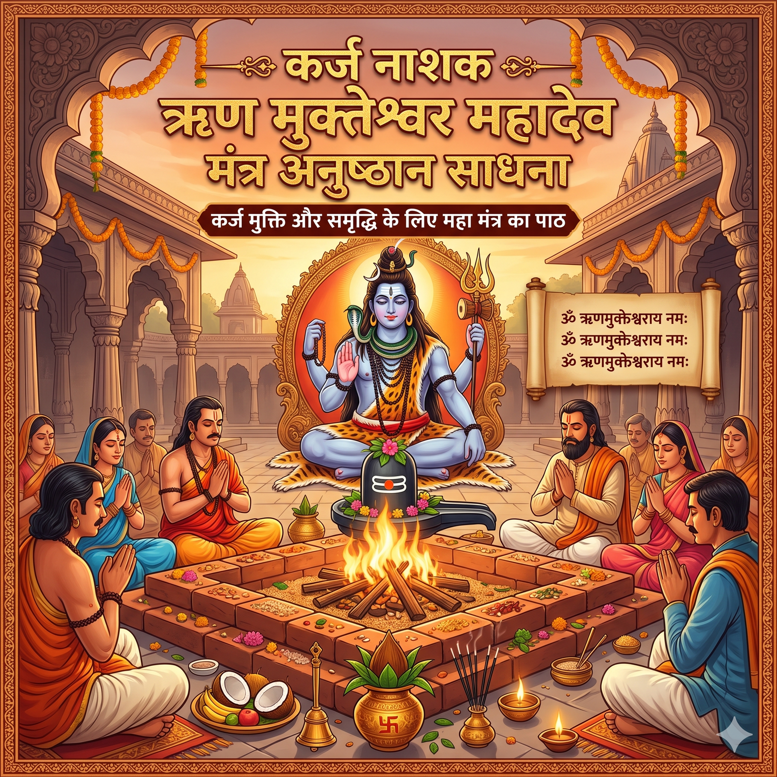 कर्ज नाशक ऋण मुक्तेश्वर महादेव मंत्र अनुष्ठान साधना(Debt Destroyer Debt Mukteshwar Mahadev Mantra Ritual Sadhana)
