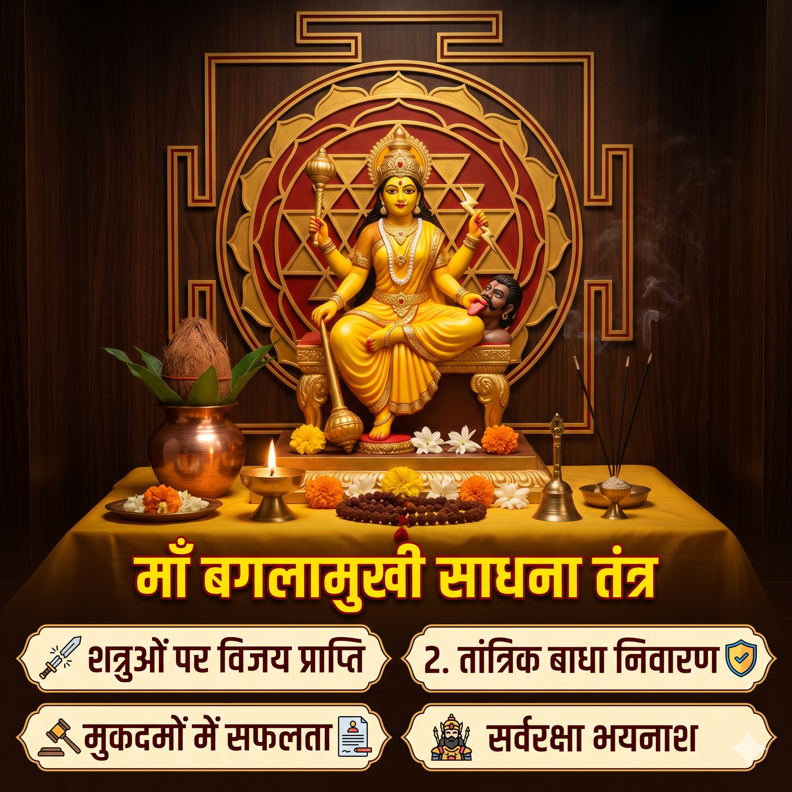 माँ बगलामुखी साधना तंत्र(Maa Baglamukhi Sadhana Tantra)