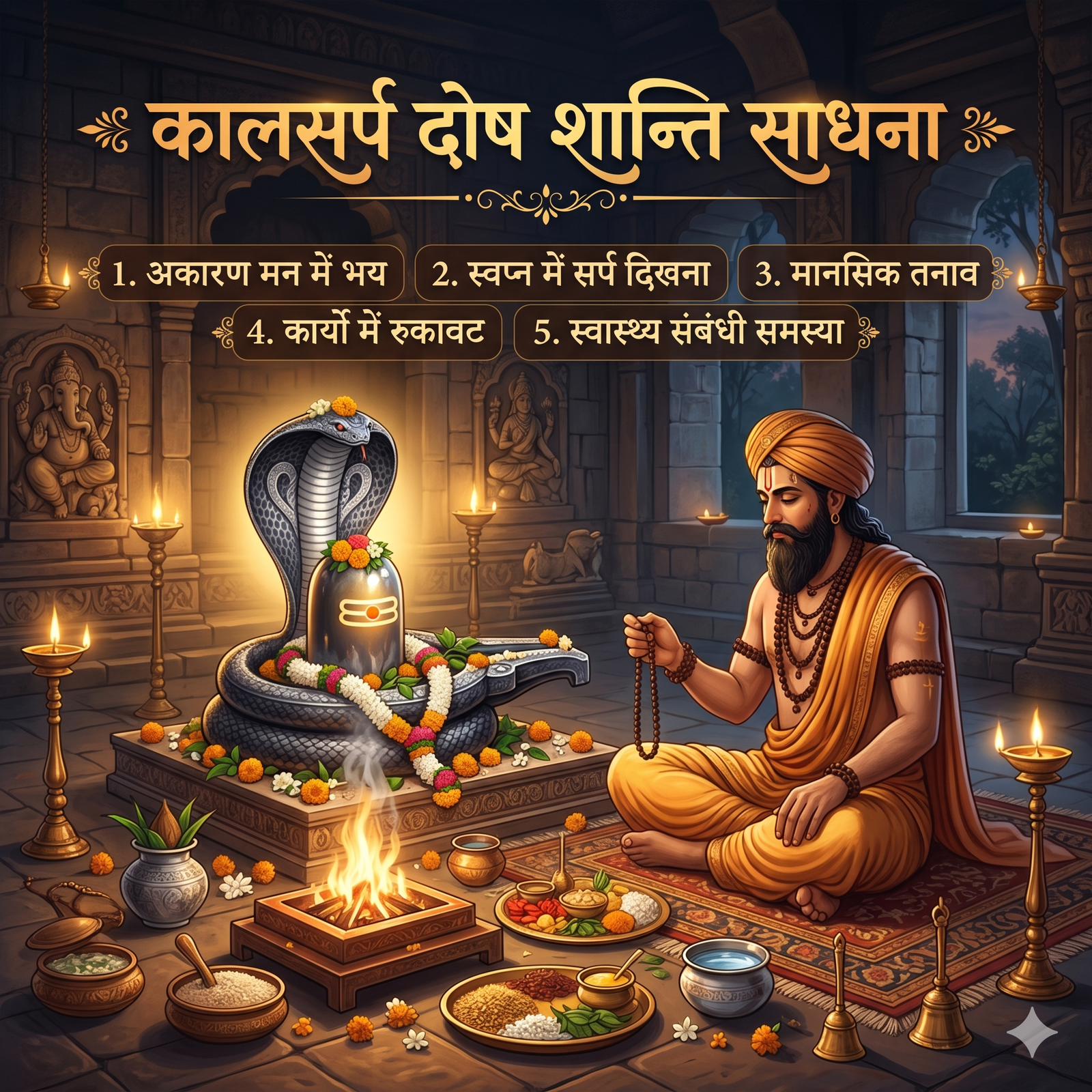 कालसर्प दोष शान्ति साधना(Kalsarpa Dosha Shanti Sadhana)