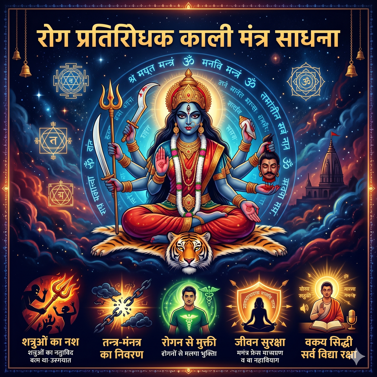 रोग प्रतिरोधक काली मन्त्र साधना(Disease Resistance Kali Mantra Sadhana)