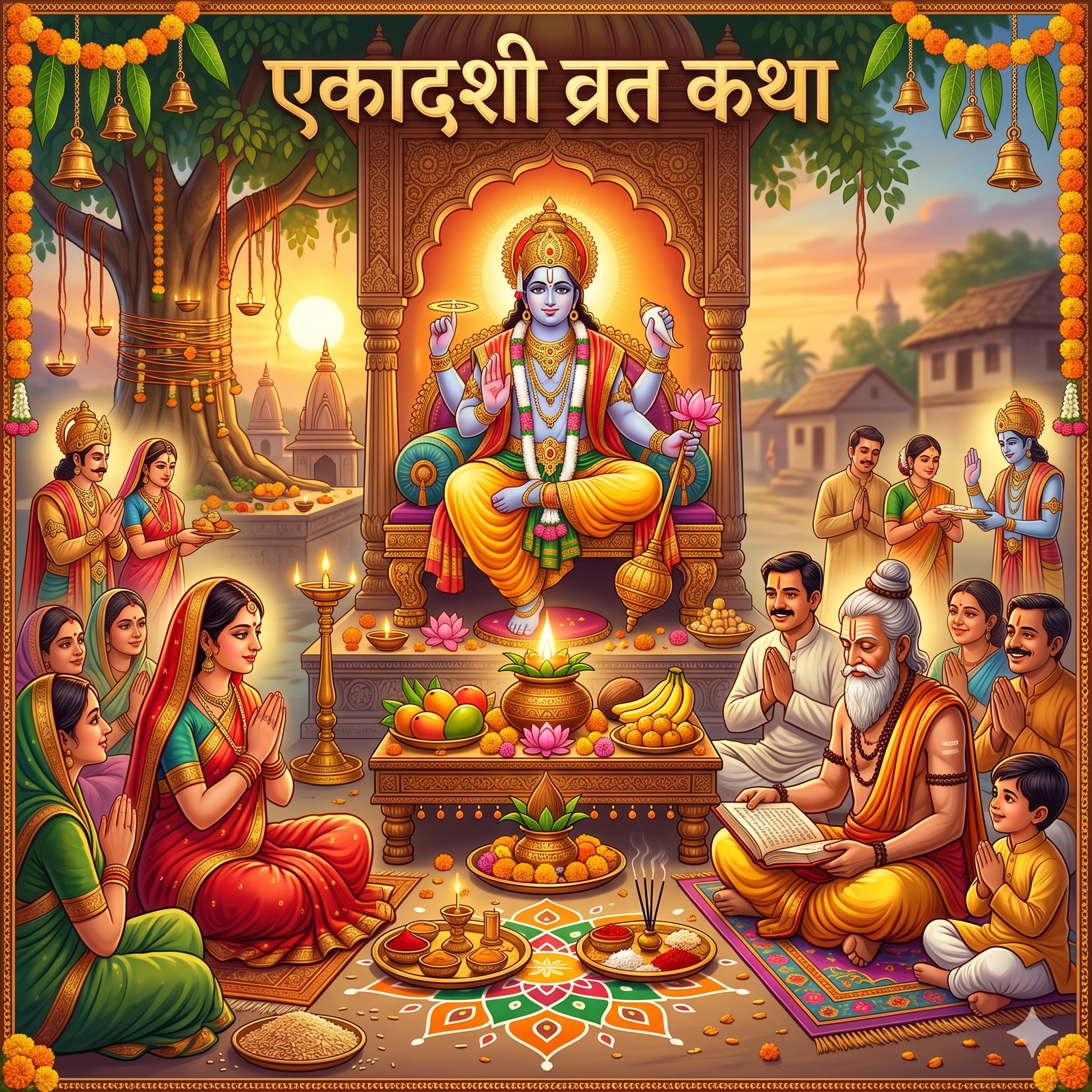 एकादशी व्रत कथा(Ekadashi fasting story)
