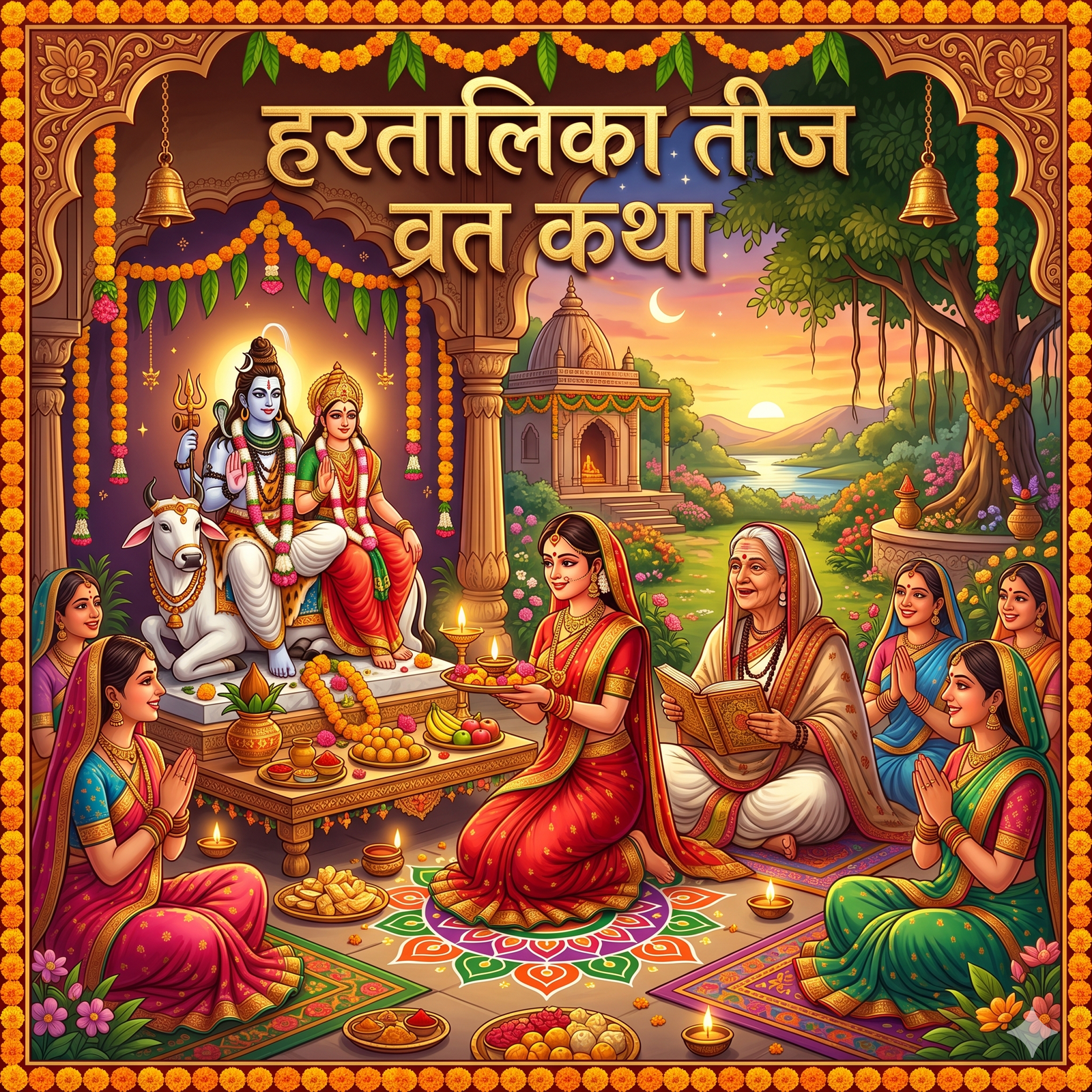 हरतालिका तीज व्रत कथा(Hartalika Teej fast story)