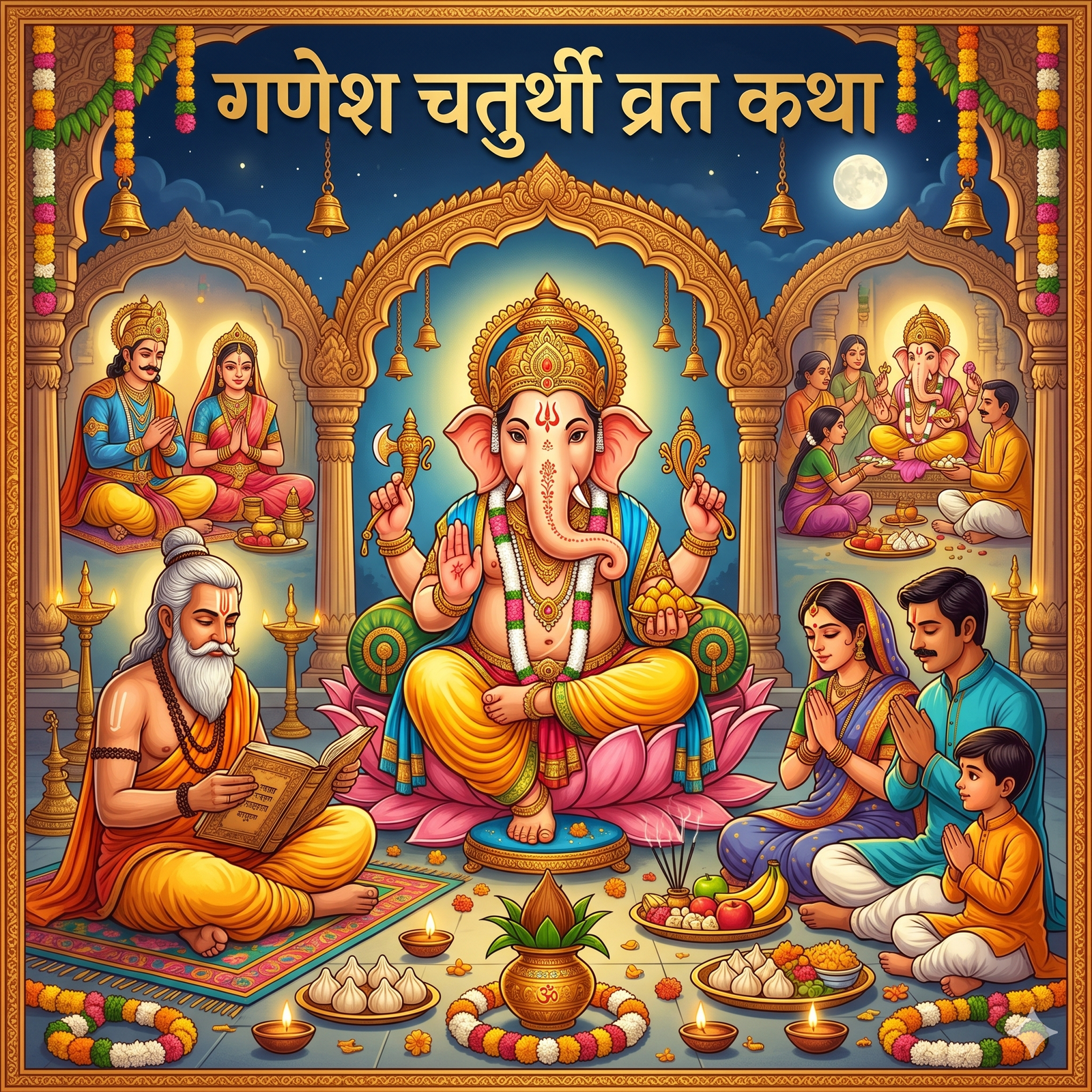 गणेश चतुर्थी व्रत कथा(Ganesh Chaturthi fast Story)