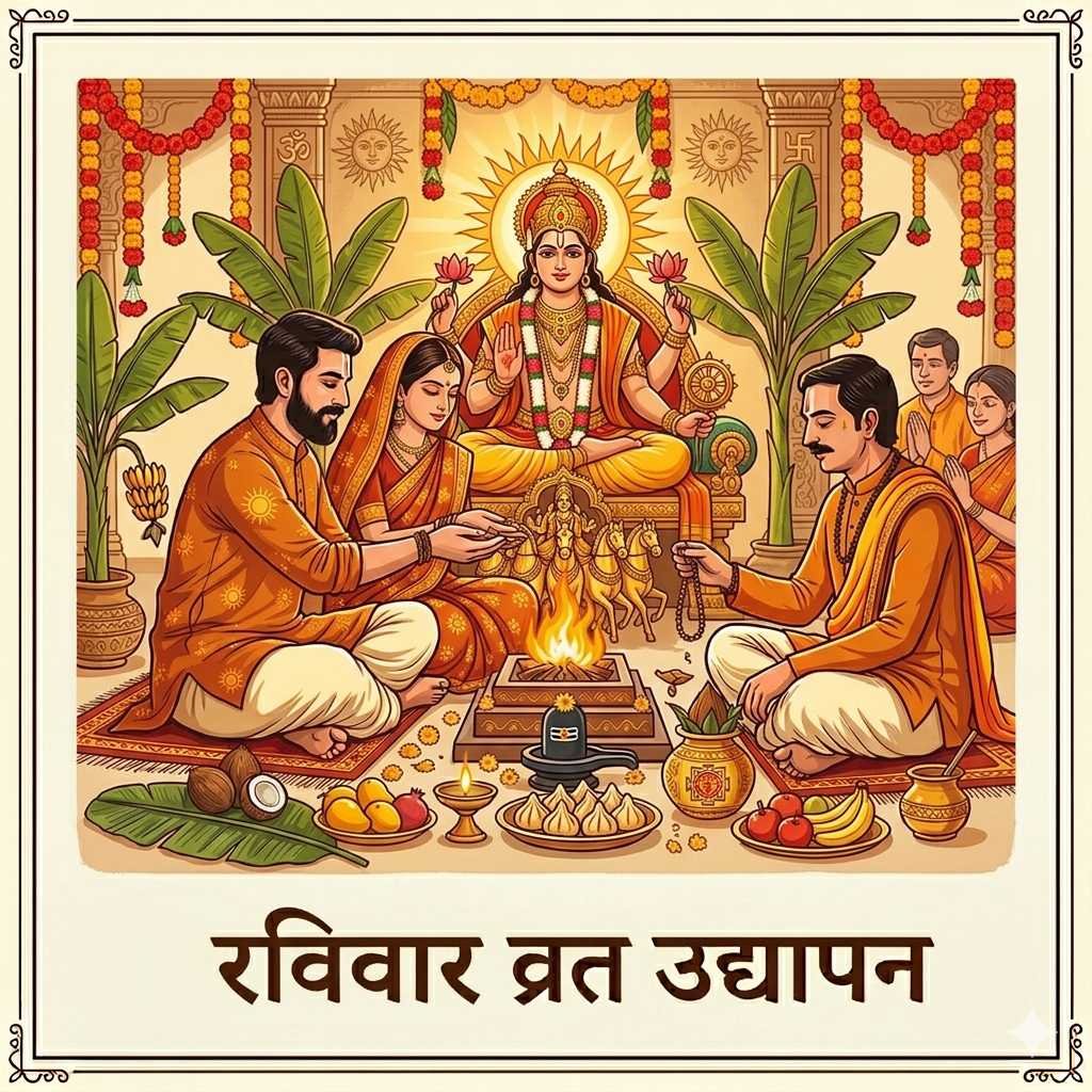 रविवार व्रत उद्यापन(sunday Vrat Udyapan)