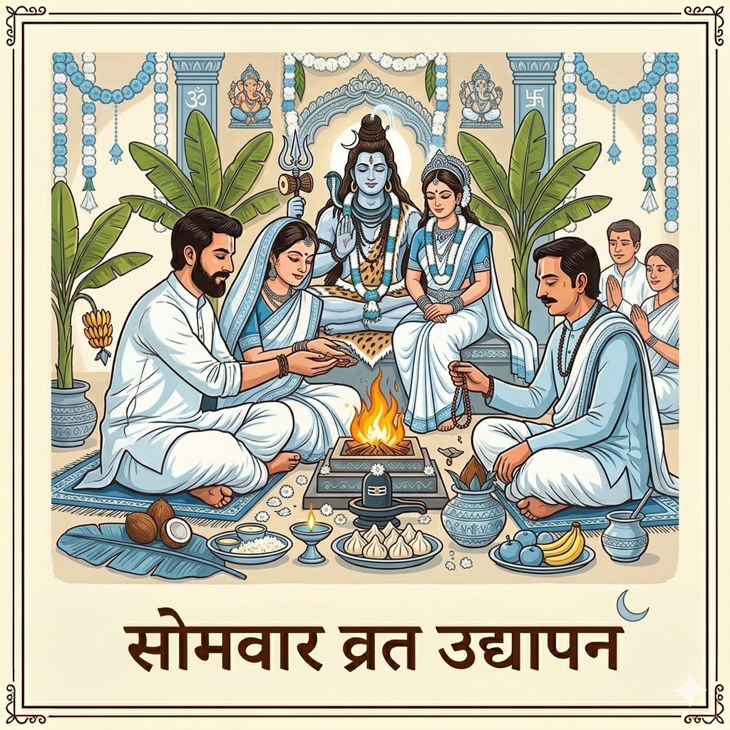 सोमवार व्रत उद्यापन(Somvar Vrat Udyapan)