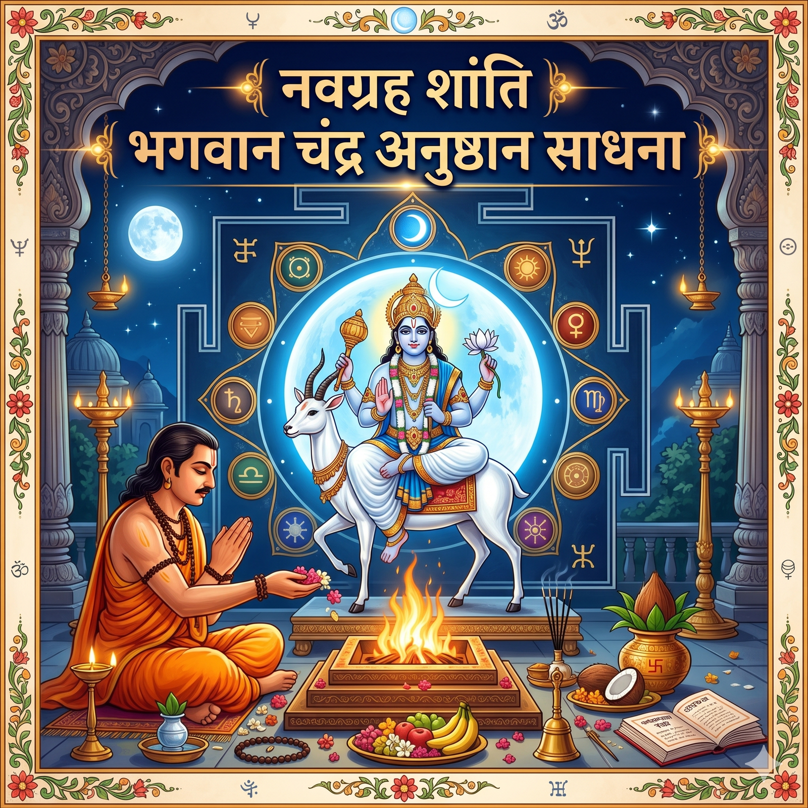 नवग्रह शांति भगवान चंद्र अनुष्ठान साधना(Navagraha Shanti Lord Chandra Ritual Sadhana)