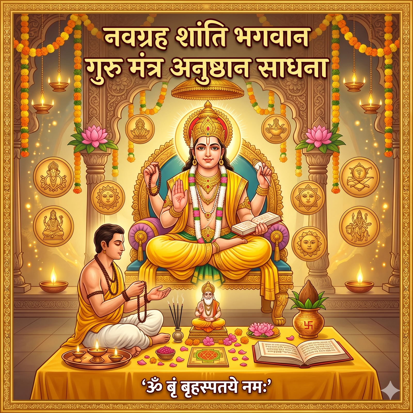 नवग्रह शांति भगवान गुरु मंत्र अनुष्ठान साधना(Navgraha Shanti Lord Guru Mantra Ritual Sadhana)