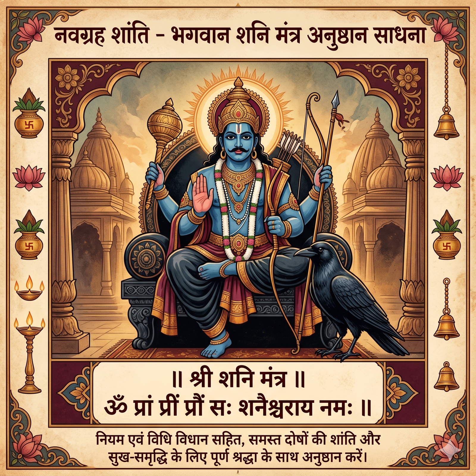 नवग्रह शांति भगवान शनि मंत्र अनुष्ठान साधना(Navgraha Shanti Mantra Ritual Sadhana)