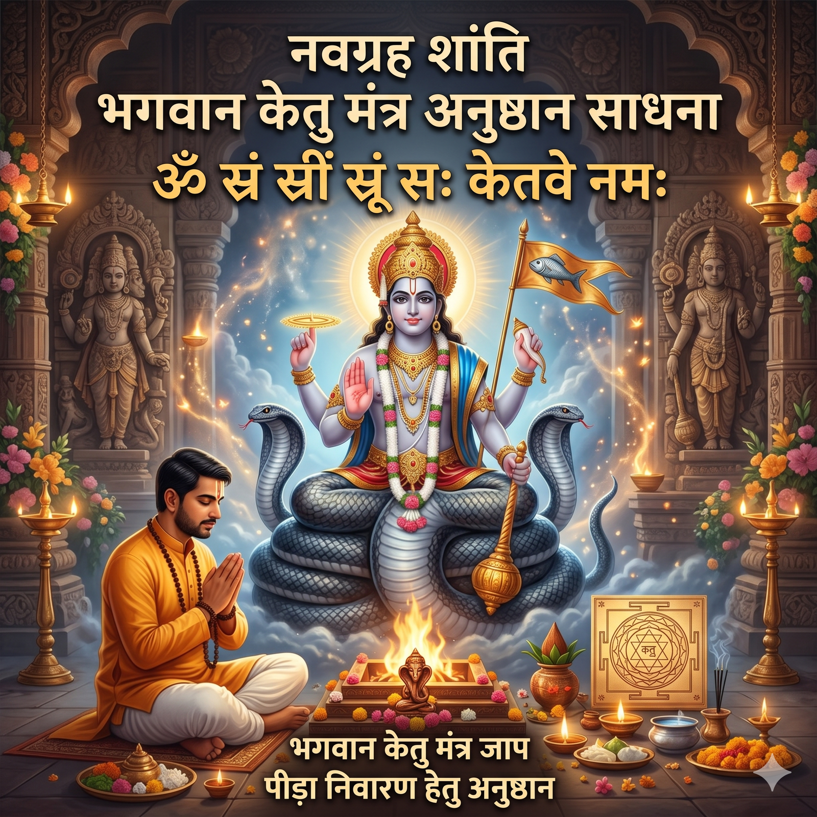 नवग्रह शांति भगवान केतु मंत्र अनुष्ठान साधना(Navgraha Shanti Lord Ketu Mantra Ritual Sadhana)