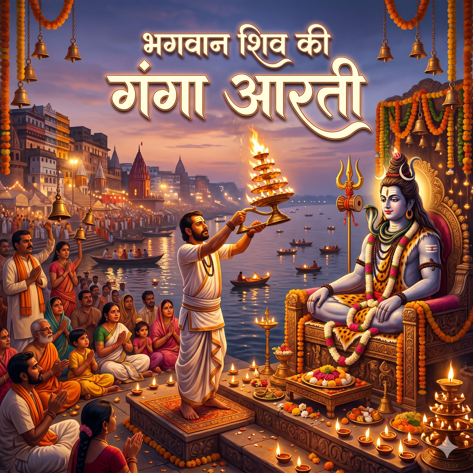 भगवान शिव की गंगा आरती(Ganga Aarti of Lord Shiva)