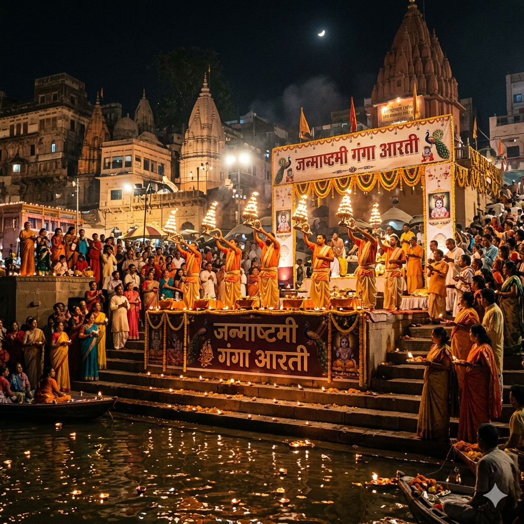 जन्माष्टमी गंगा आरती (Ganga Aarti on Janmashtmi